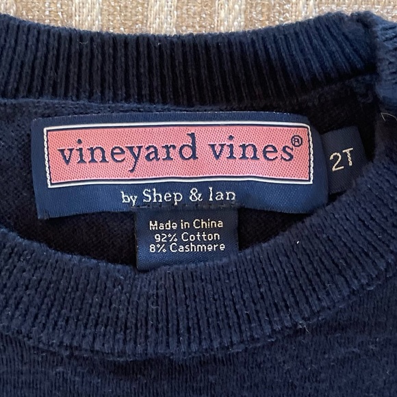 Vintage Vineyard Vines Cotton/Cashmere Sweater. Size 2T. - Picture 6 of 6